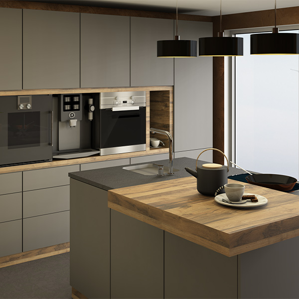 Küchen Rendering in Highend Fotorealistik - Visualisierung mit 3D-Software- Palette CAD