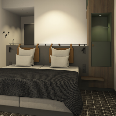 3D-Planung Hotelzimmer Andrea Nienaber Palette CAD