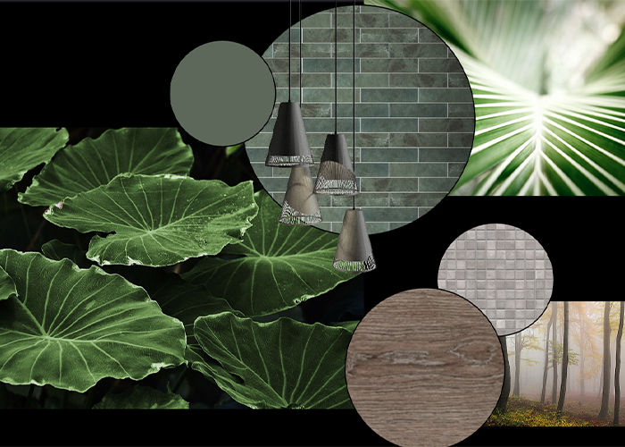 Moodboard erstellt mit der Palette CAD Exposé-Funktion.