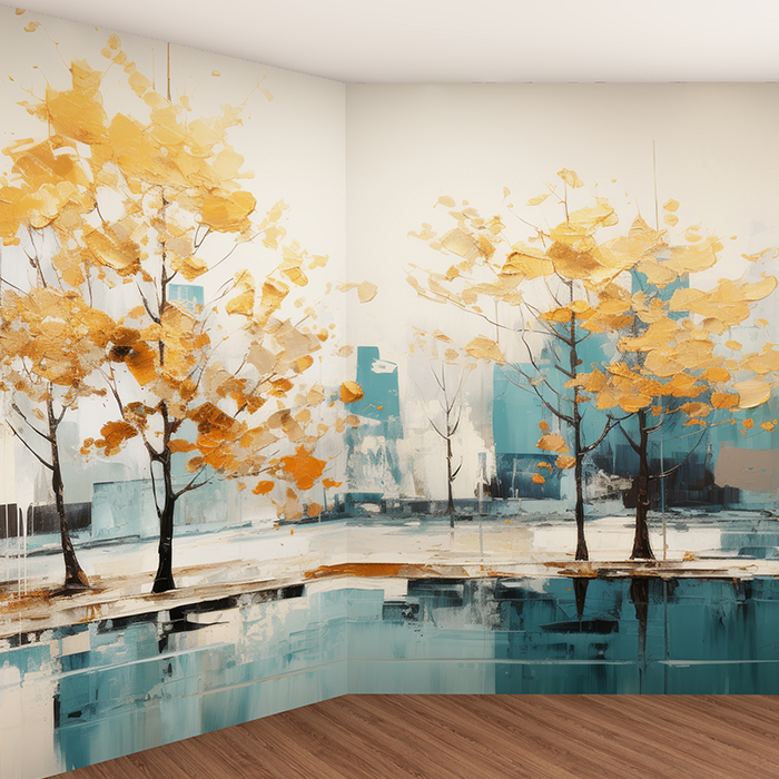 Palette CAD Visualisierung mit kreativer Wandgestaltung