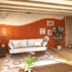Individuelle Wandgestaltung im Interior Design mit Wellenform und Beleuchtung in Palette CAD