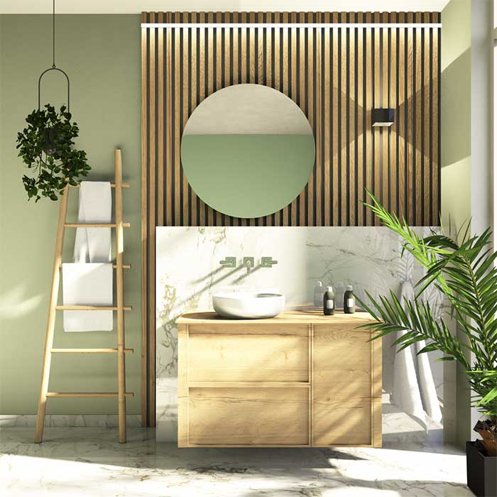 Rendering einer Badplanung aus Palette CAD
