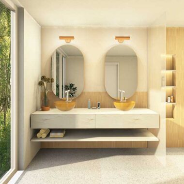 Badezimmer 3D-Visualisierung mit Palette CAD