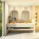 Badezimmer 3D-Visualisierung mit Palette CAD