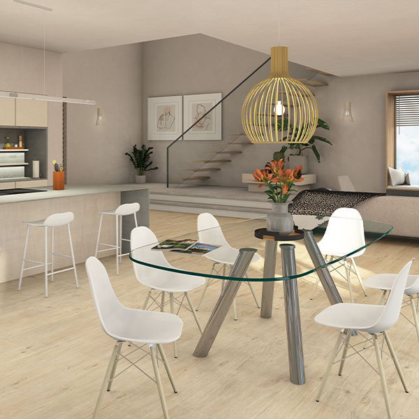 Blog Trends Raumaufteilung Beispiel Rendering Küche Essen Wohnen